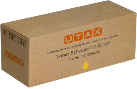 ORIGINAL Utax toner giallo CK-5516y 1T02Z6AUT0 ~10000 Seiten