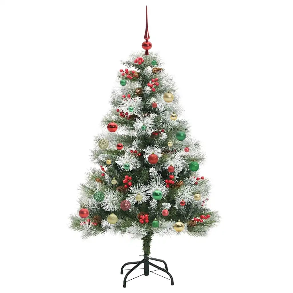 Albero di Natale artificiale Verde e bianco 150 cm