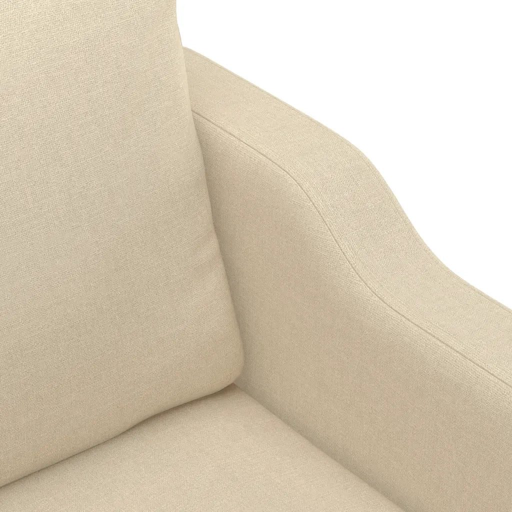 Divano a 2 Posti-Sofa 2 Posti Crema 120 cm in Tessuto 427463