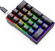 Tastiera numerica meccanica a 20 tasti per laptop, portatile (nero)