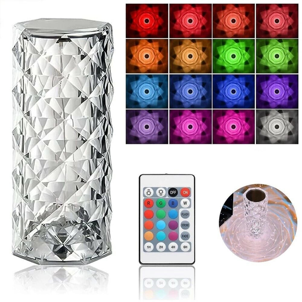 Lampada da tavolo led RGB ricaricabile Touch per ristoranti bar hotel Art.86119