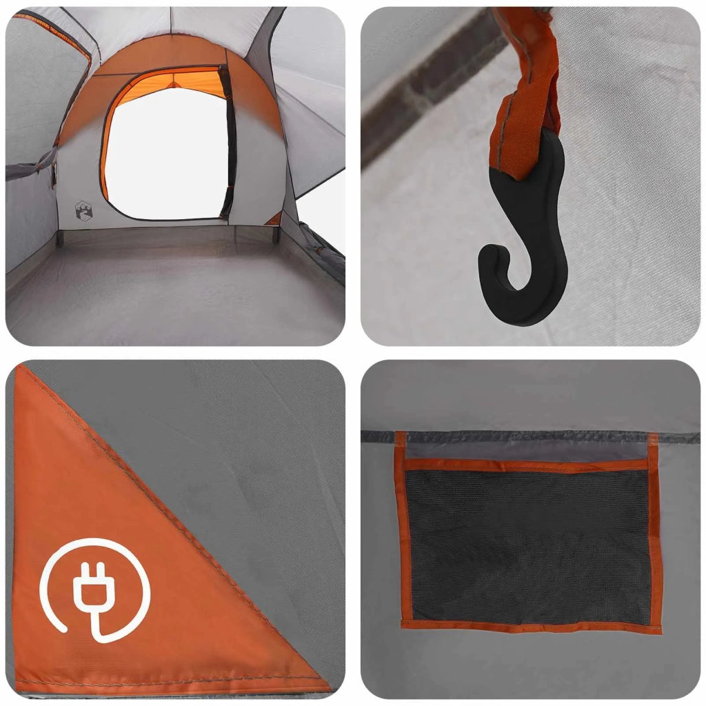 Tenda da auto con tetto Grigio e arancione 239 x 210 x 210 cm 42028537
