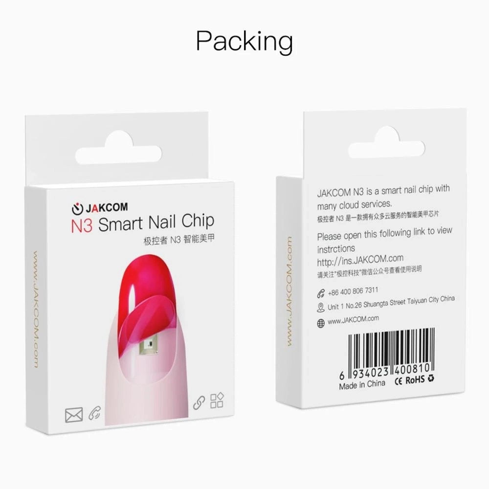 Trade Shop - Smart Nail Nfc Chip Intelligente Sotto Lo Smalto Collegamento Rapido Smartphone -
