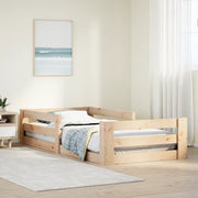 Letto senza Materasso-Struttura Letto 75x190 cm in Legno Massello Pino 287571