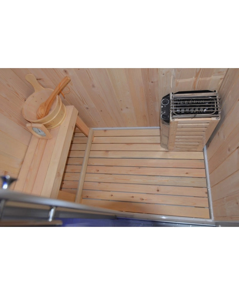 Cabina doccia idromassaggio e sauna finlandese bagno turco 170x130cm Sicorage Pretty