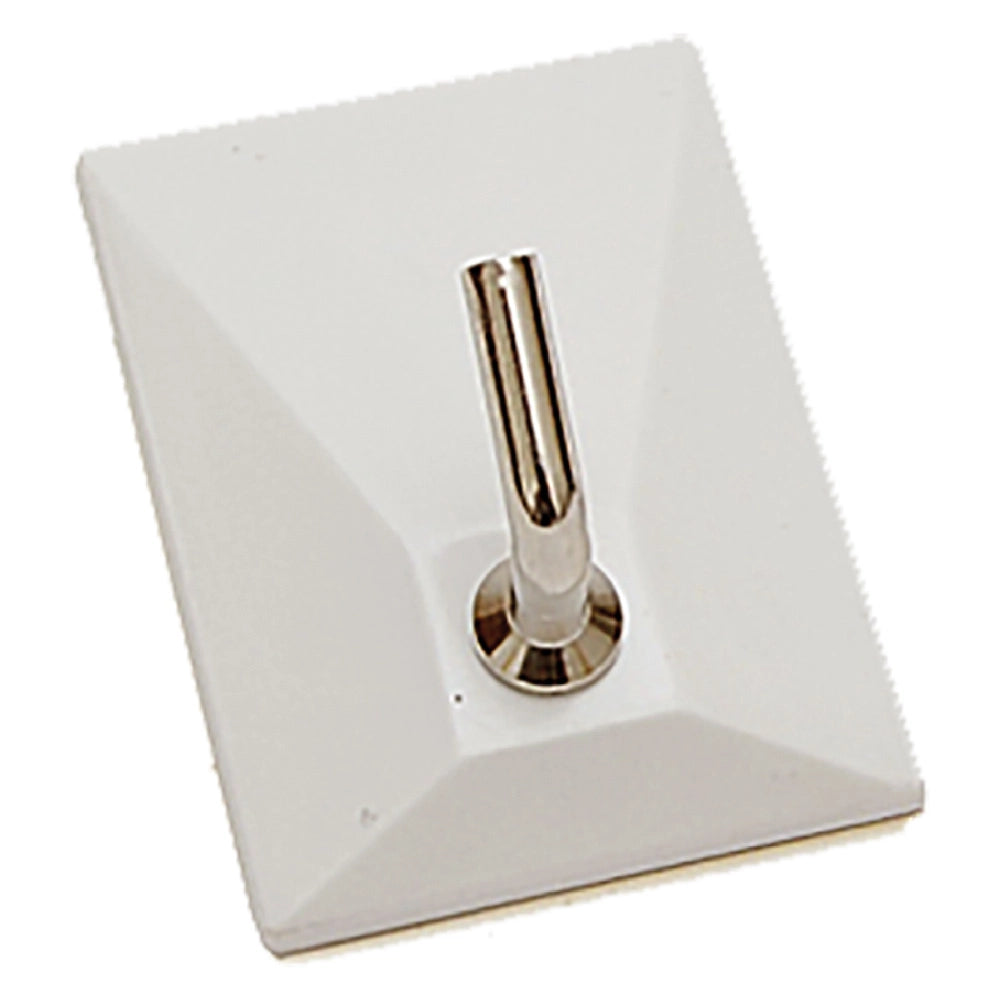 100pz appenditutto adesivo 'squadrato new' 1 posto - colore bianco cod:ferx.3097510nlm