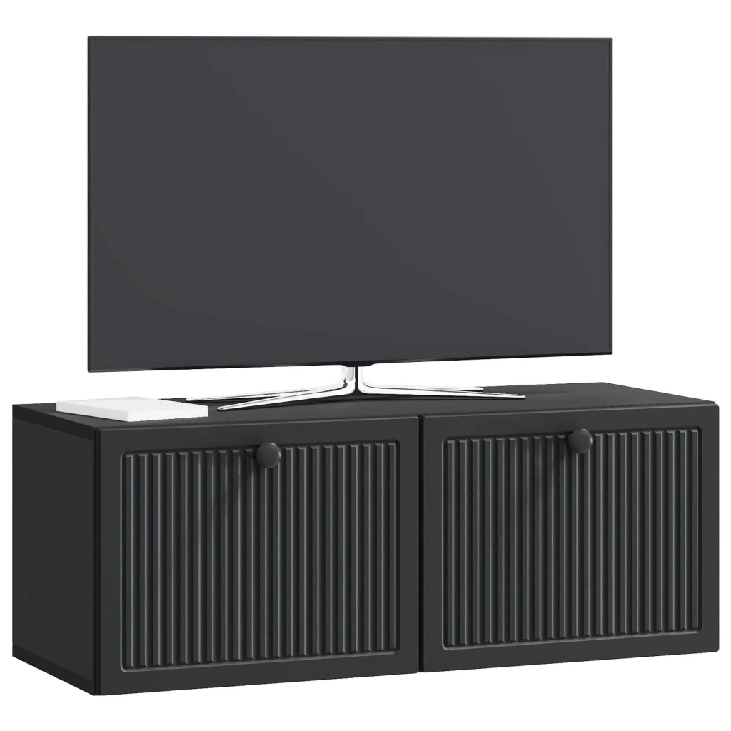 Mobile Porta TV da Muro Nero 78,5 x 31 x 30 cm 898036