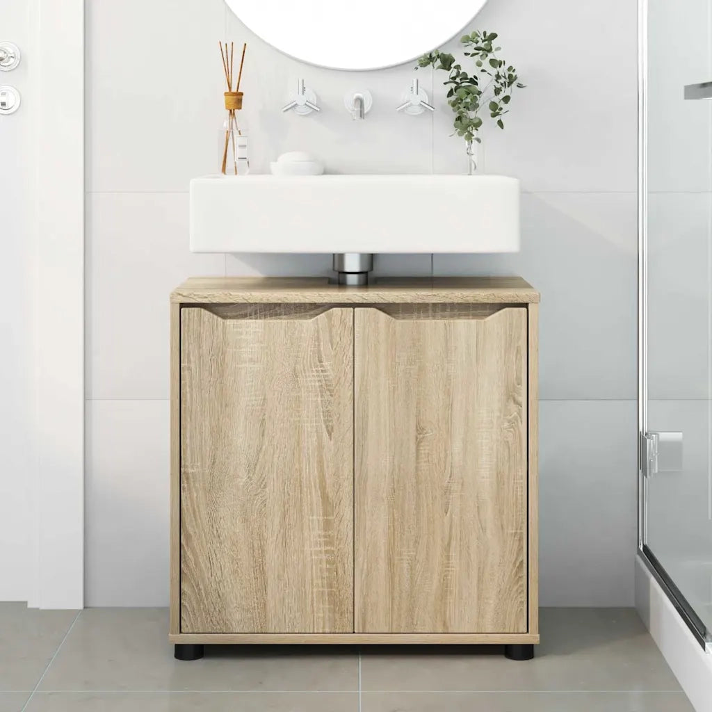 Mobile per Lavabo | Armadio Lavabo da bagno Rovere Sonoma 60 x 30 x 60 cm