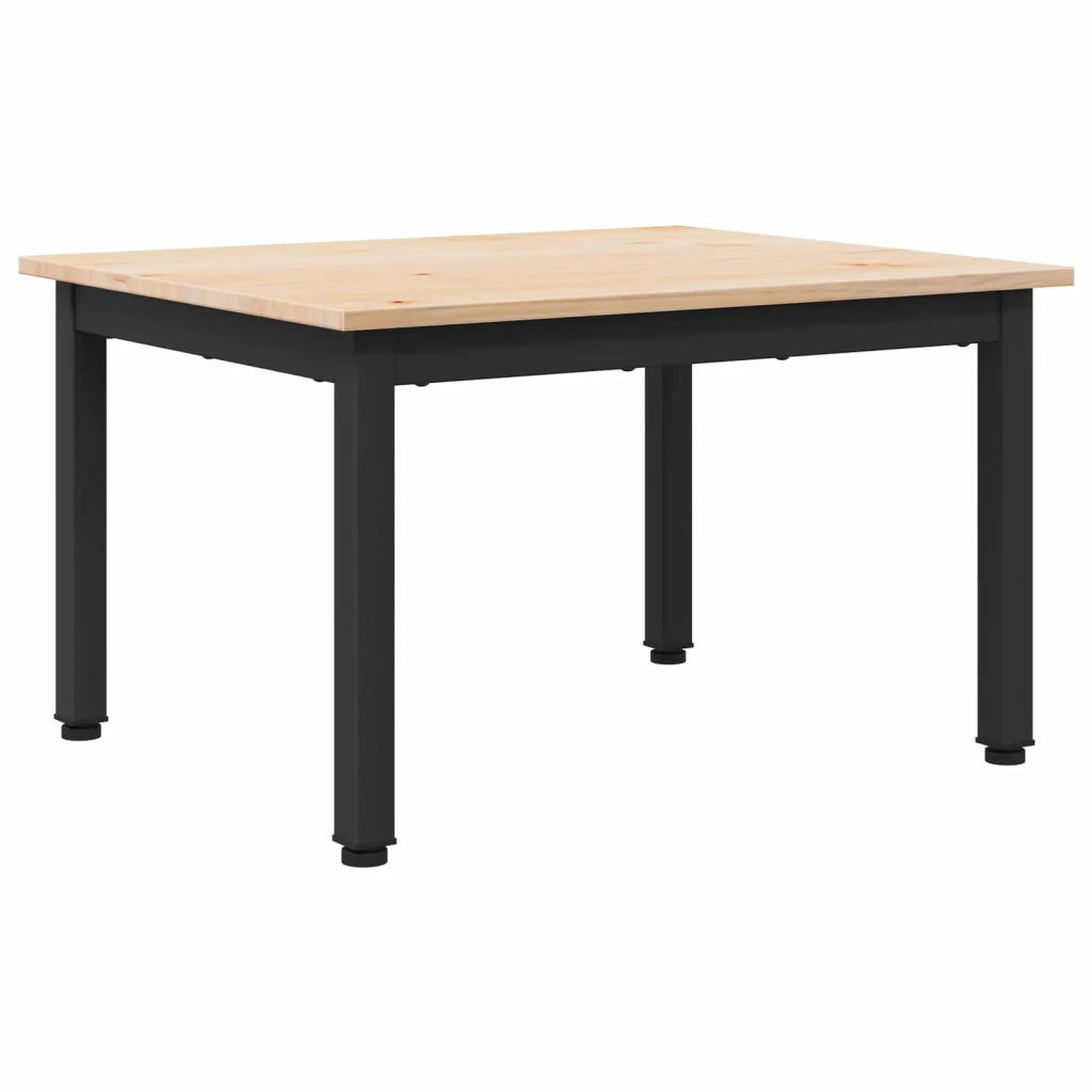 Tavolino da salotto Naturale 60 x 50 x 36 cm Pino massello 892761