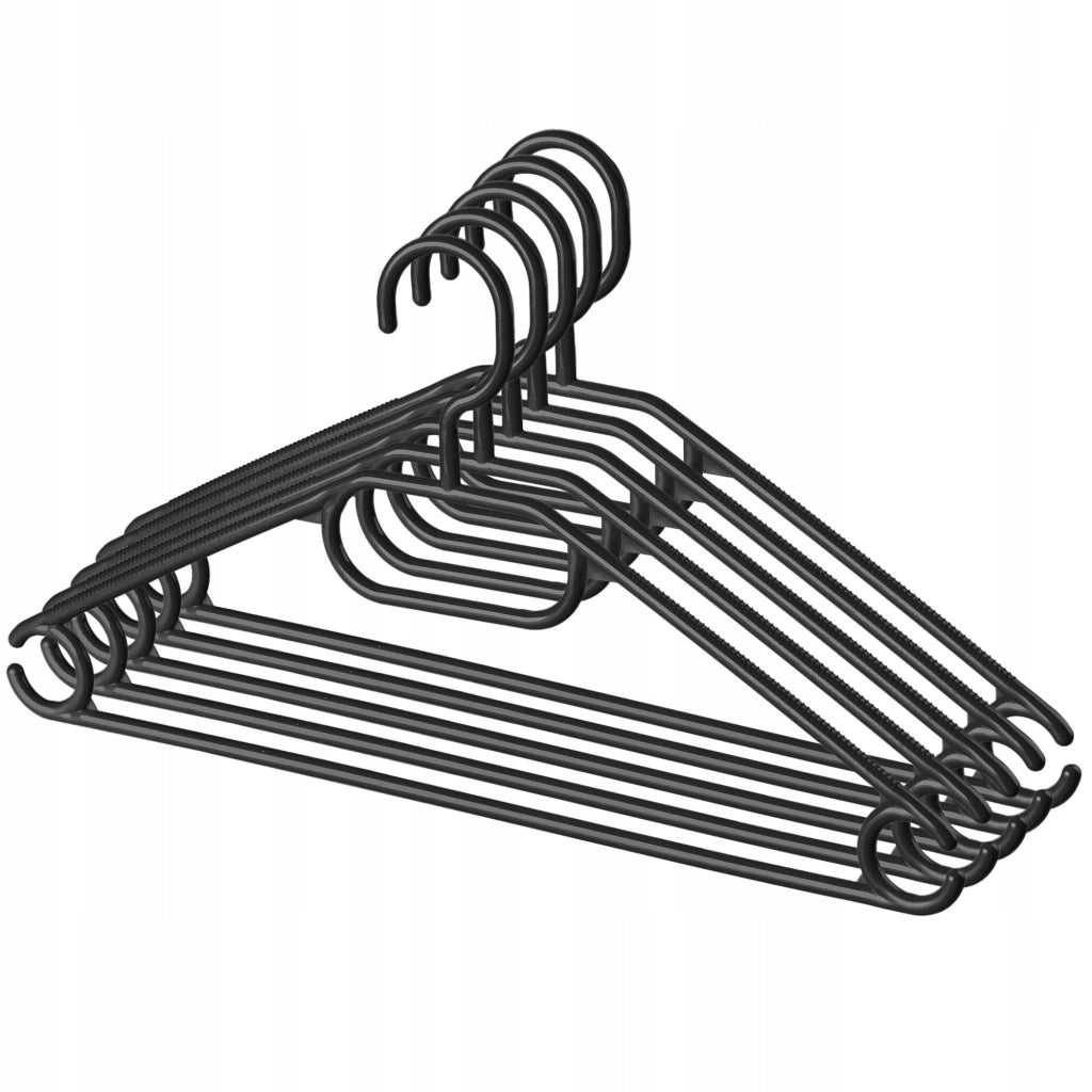 KADAX 5 grucce appendiabiti in plastica nere