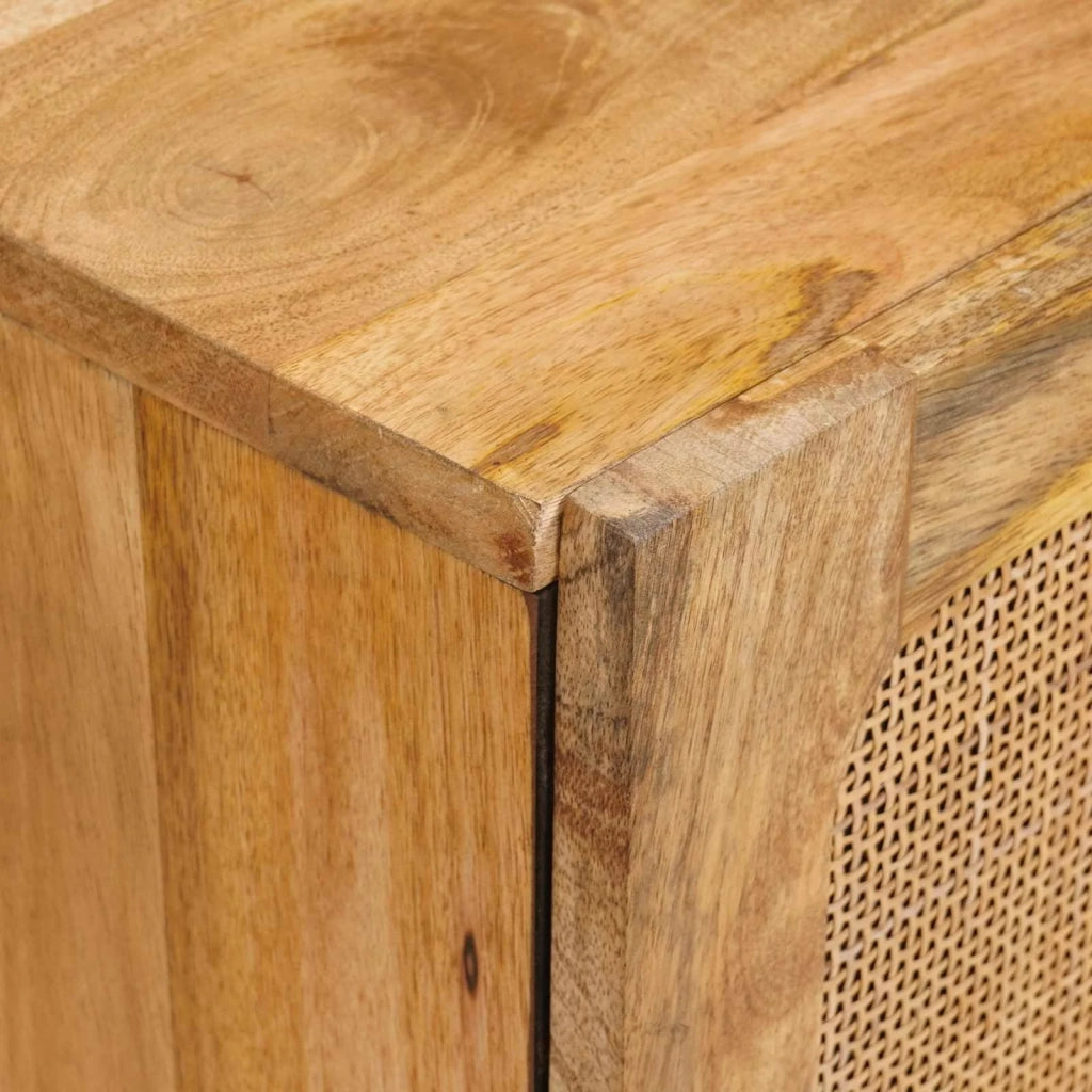 Credenza 3 pcs Marrone 180 x 33 x 75 cm Legno di mango massello