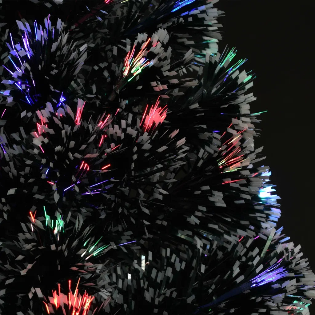 Albero di Natale Artificiale Supporto/LED 120 cm Fibra Ottica
