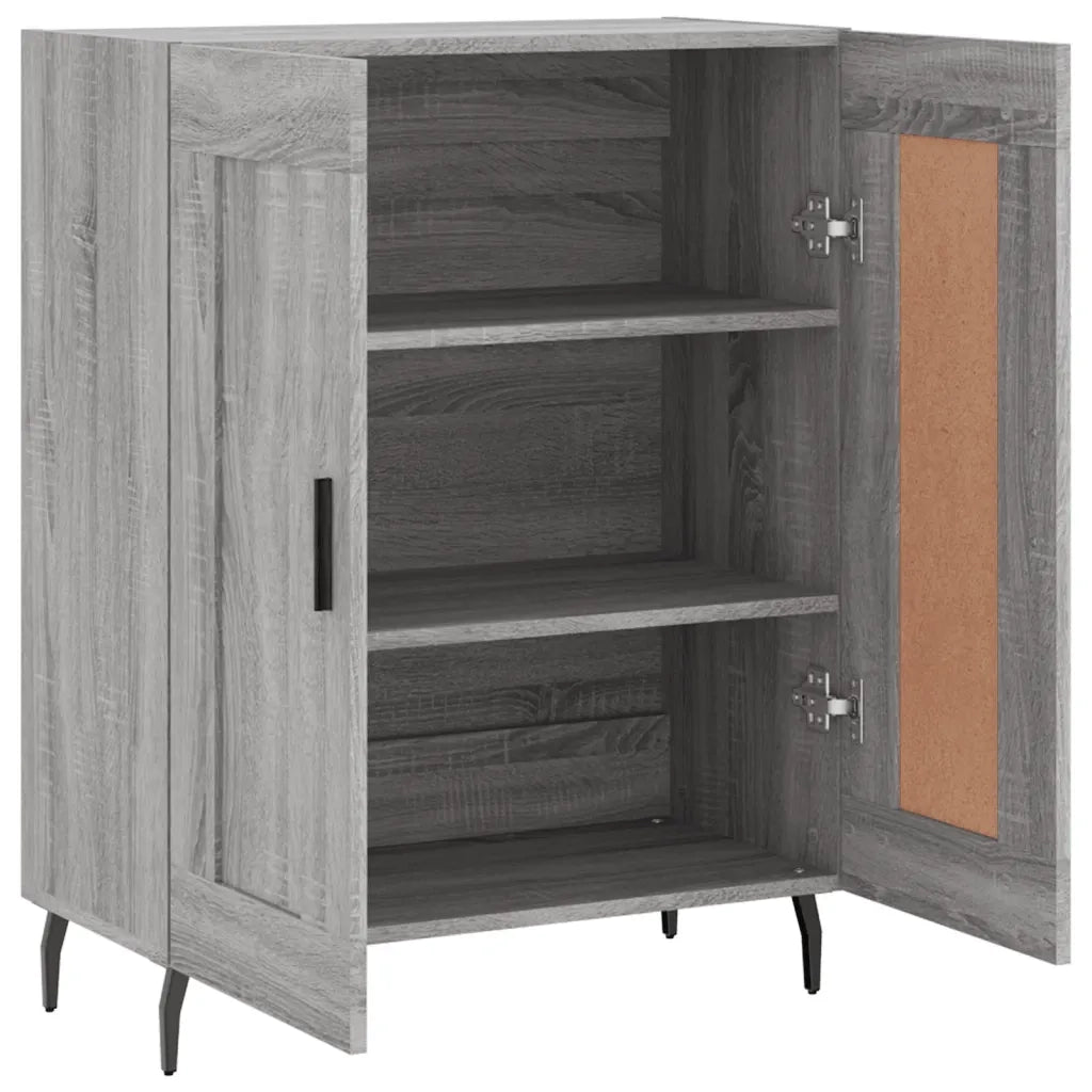 Credenza Grigio Sonoma 69,5x34x90 cm in Legno Multistrato 830218