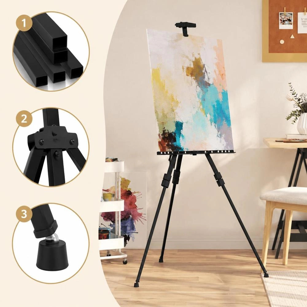 Adjustable Easel, Black Metal