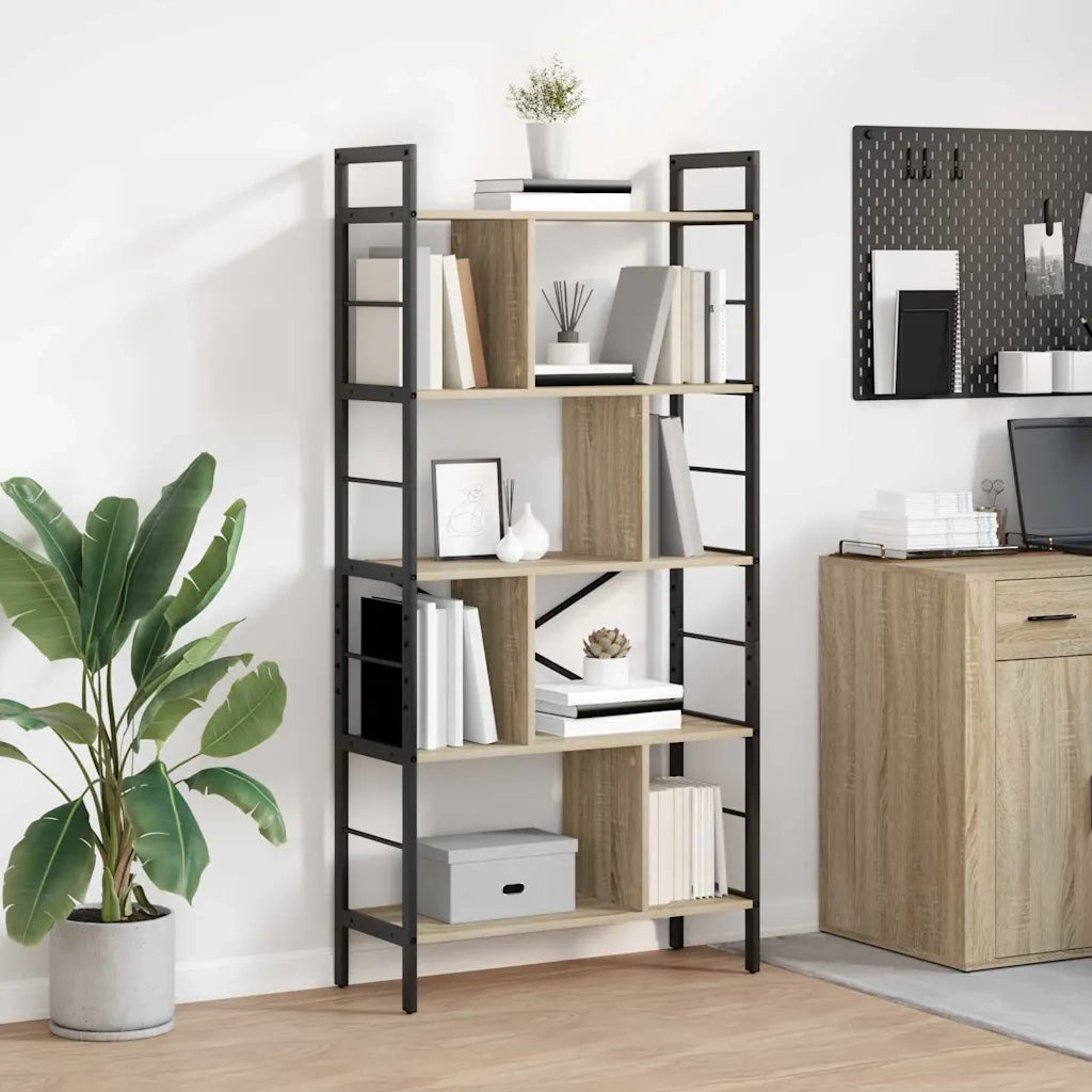 Libreria Rovere Sonoma 75 x 30 x 156 cm Legno multistrato