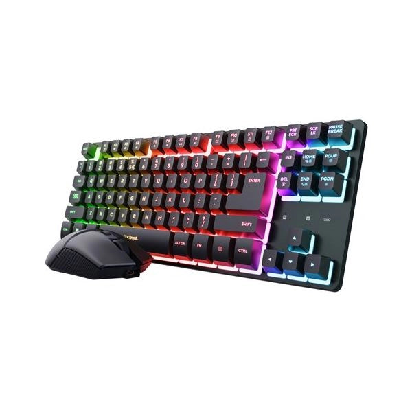 Tastiera e mouse trust 25983 gxt 832 thado combo tkl black