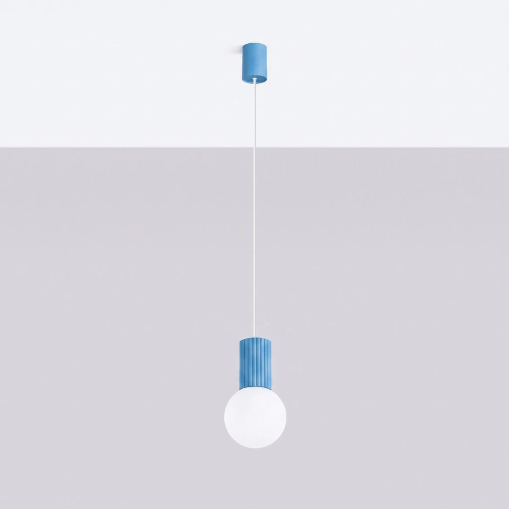 Lampada a sospensione HALO 1 azzurro