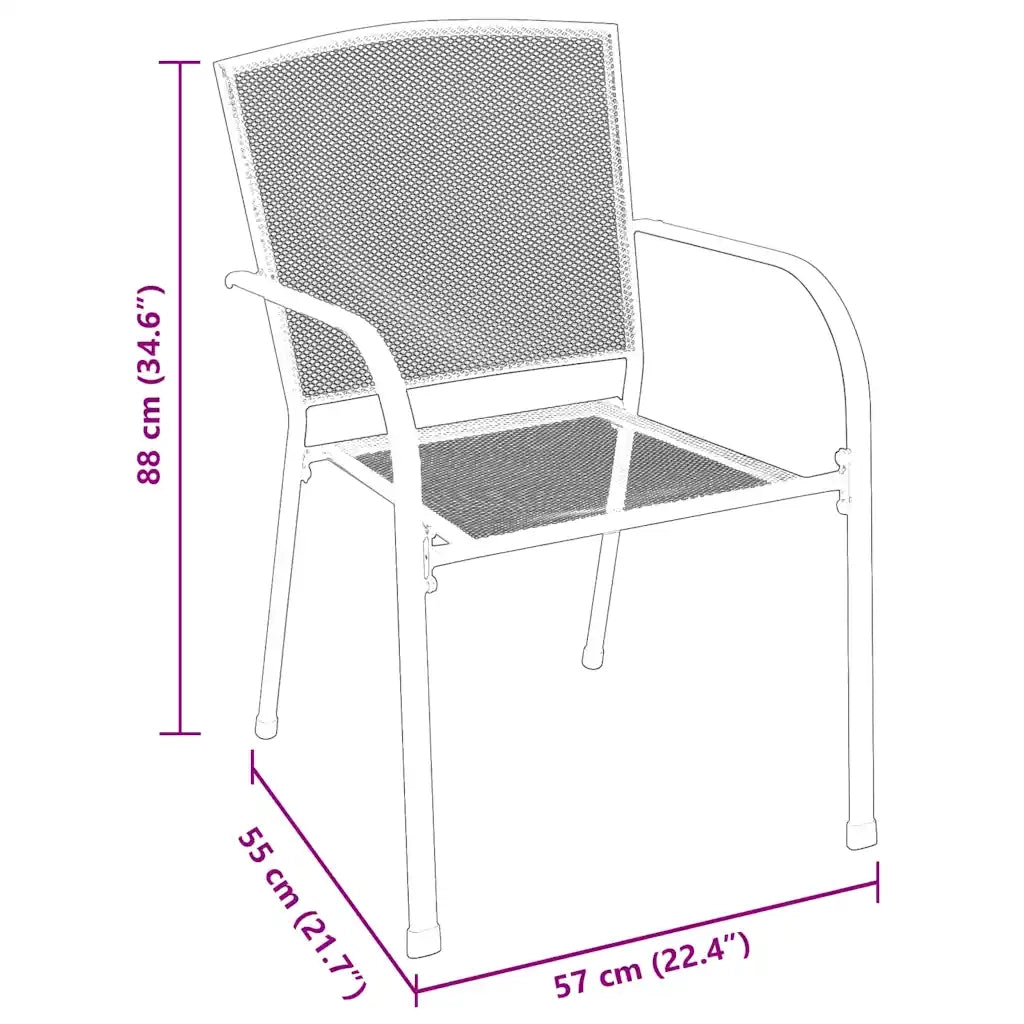 Set da Pranzo per Giardino 5 pcs Antracite 3379283