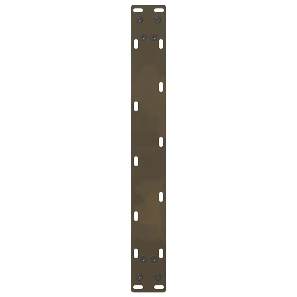 Set di 2 gambe per tavolino da caffè quadrate dal design moderno 50 x 43 cm con piedini regolabili in acciaio naturale 02_0057523