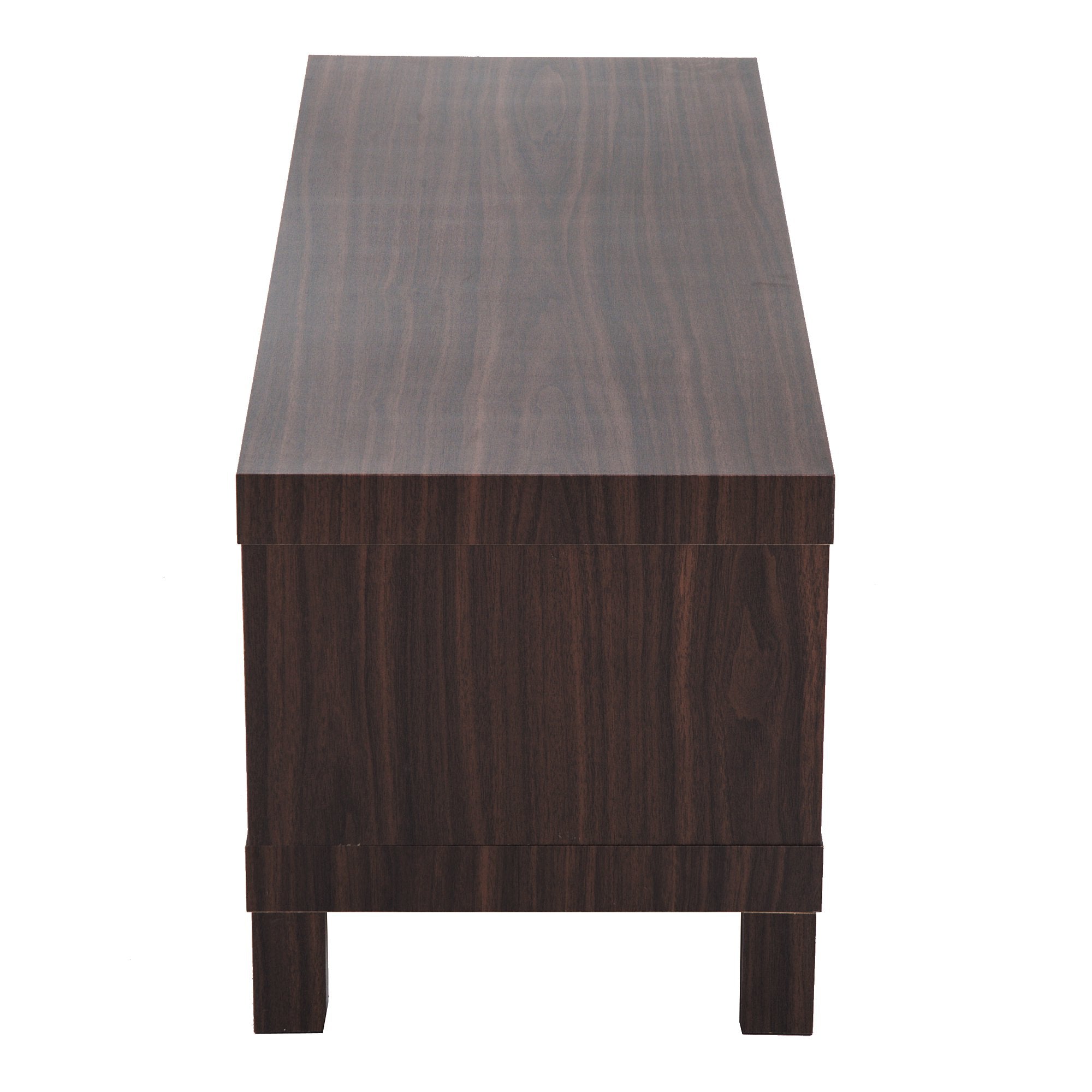 Mobile TV Basso con Vano in Legno Noce 90x35x37 cm