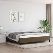Giroletto senza Materasso Marrone Scuro 200x200 cm in Tessuto 347093