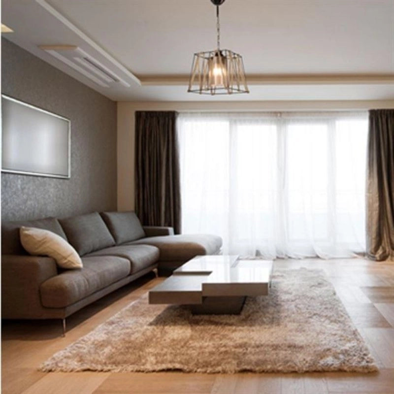Lampadario a sospensione in metallo Nero e Corda 25x h55 cm EFFEZ