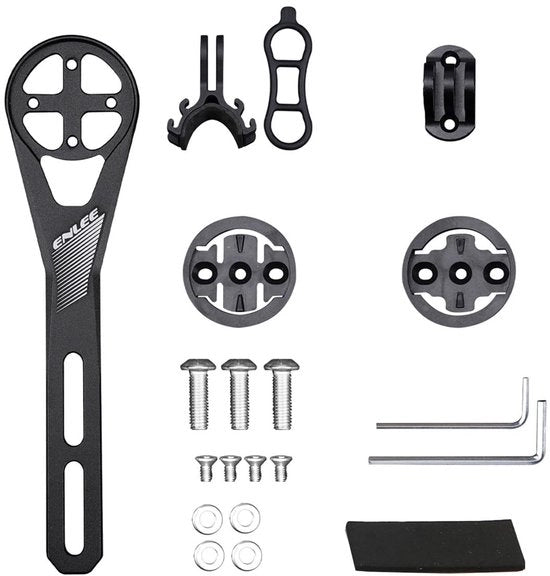 Supporto per computer da bicicletta in alluminio - Leggero e duraturo - Adatto a diverse configurazioni di bicicletta - Per bicicletta con display da 31,8 mm