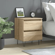 Comodino Rovere Sonoma 40x35x50 cm in Legno Multistrato