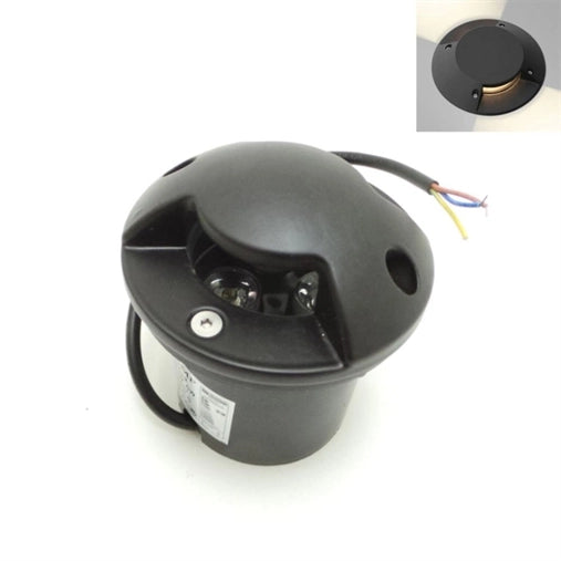 Faretto Segnapasso LED 3W calpestabile da incasso pavimento 2 fascio Lati Triplo luce Fredda 6500k
