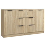 Credenze 2 pz | Madia | Buffet da pranzo | Armadio da pranzo Rovere Sonoma 60x30x70 cm in Legno Multistrato