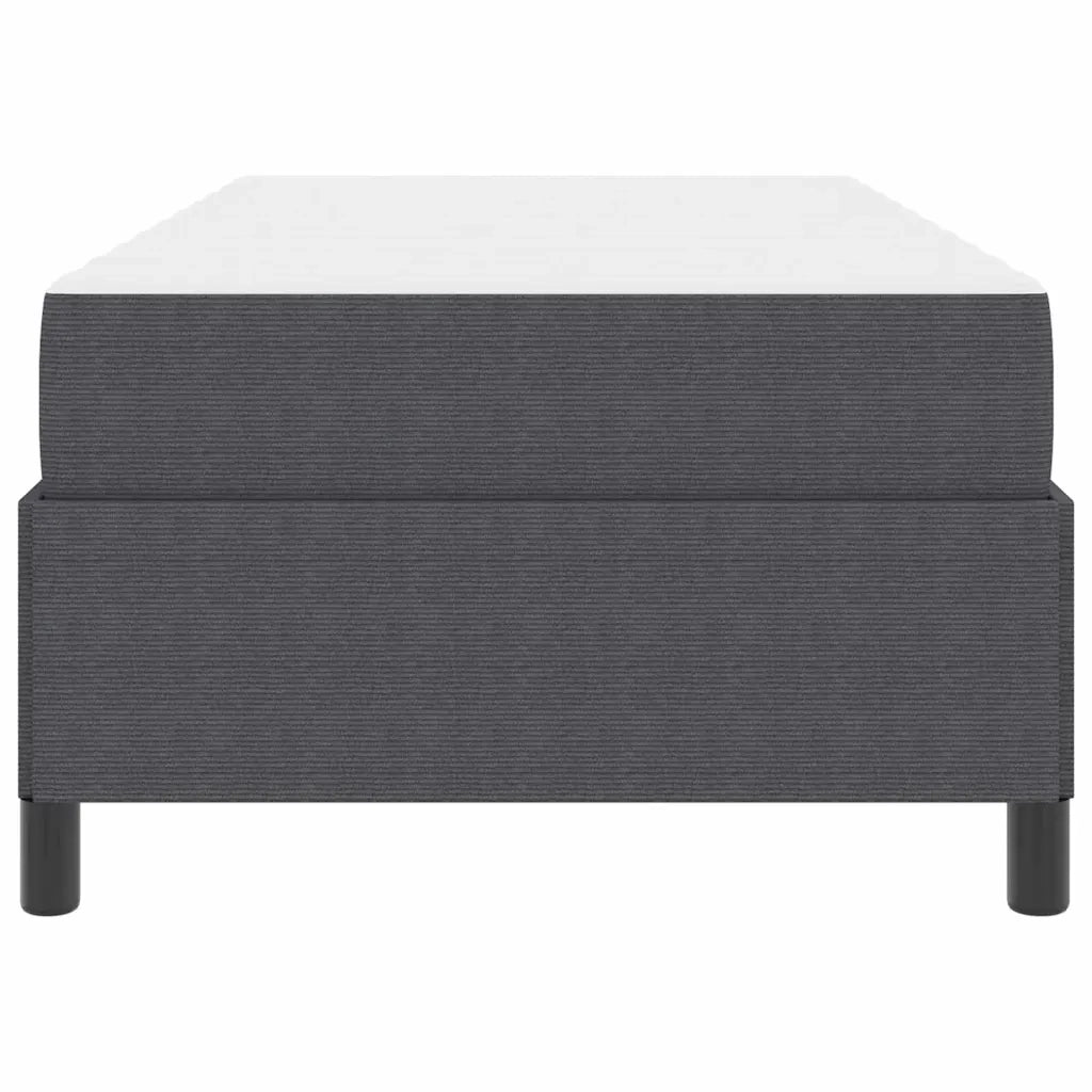 Struttura del letto Grigio scuro 100 x 200 cm Tessuto