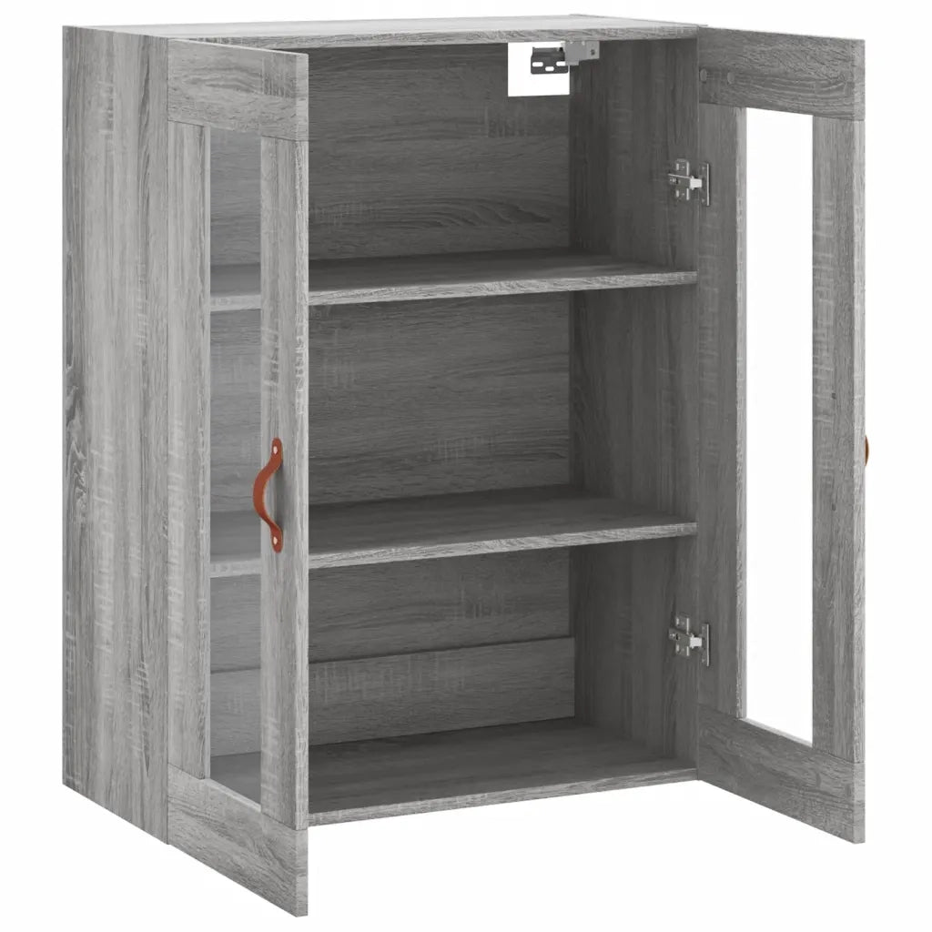Mobile a Parete Grigio Sonoma 69,5x34x90 cm 828458