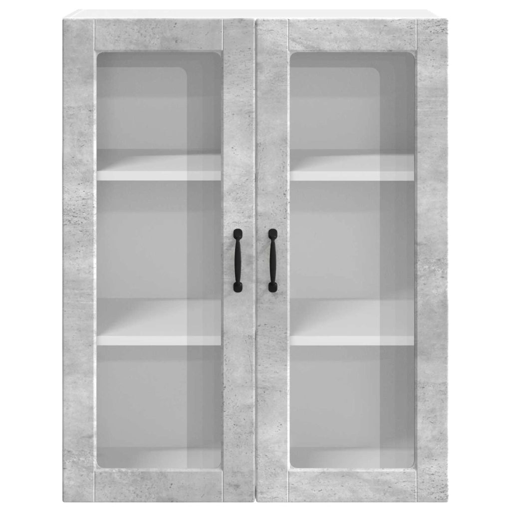 Mobile in vetro da parete LUCCA Grigio Cemento 80 x 31 x 100 cm