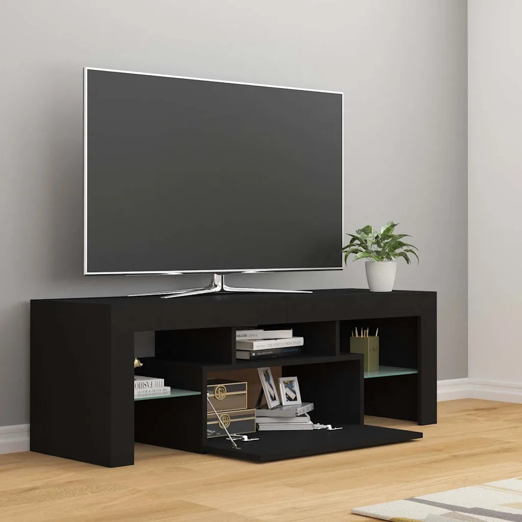Mobile Porta TV con Luci LED Nero 120x35x40 cm cod mxl 52087