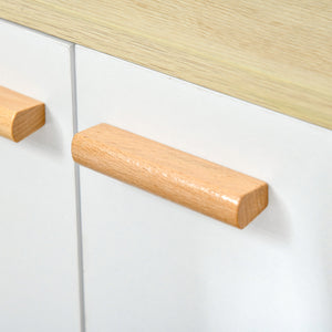 Mobile Multiuso 2 Ante 3 Ripiani 60x30x78 cm in Legno Bianco