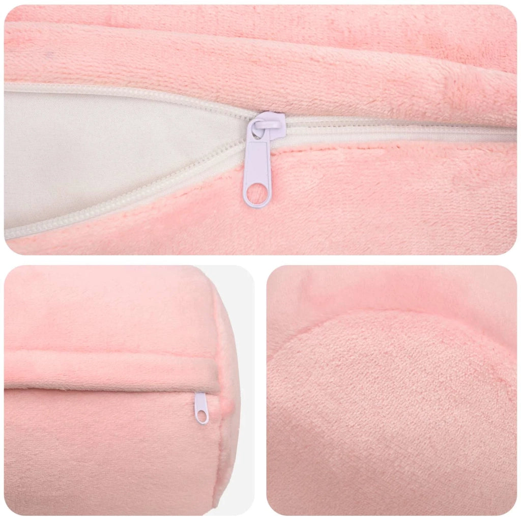 Federa 6 pcs HEERLEN Rosa Ø 15 x 40 cm Flanella 923434