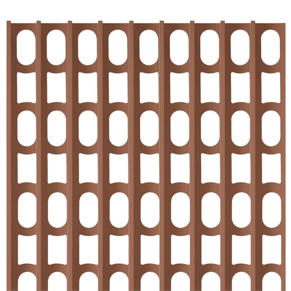 Profili in alluminio verniciato colore cioccolato 144 a l per finitura parete proangle *** pezzi 10 pz, confezione 1