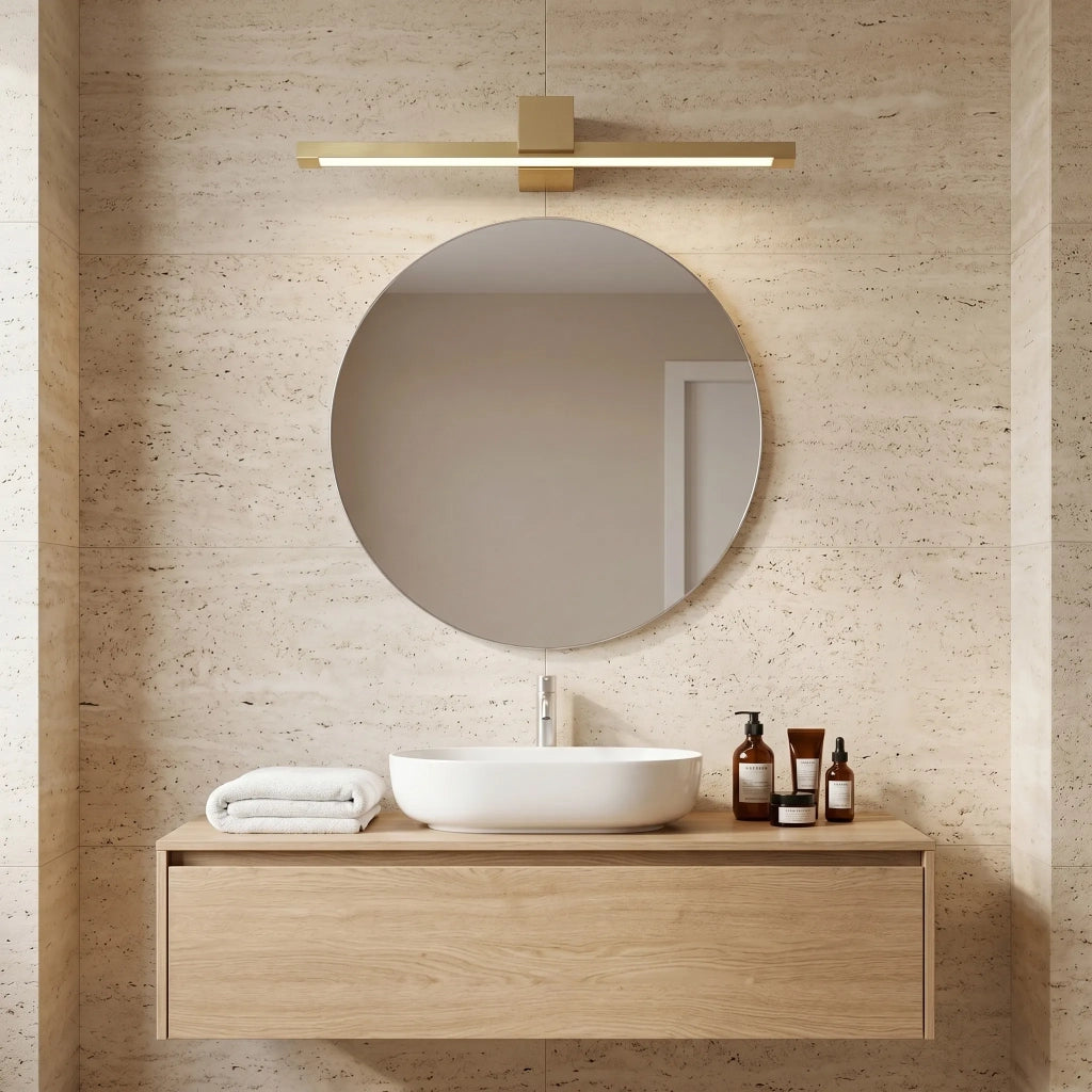 Applique Da Bagno Led Swe047-1w 60cm Gold Brush