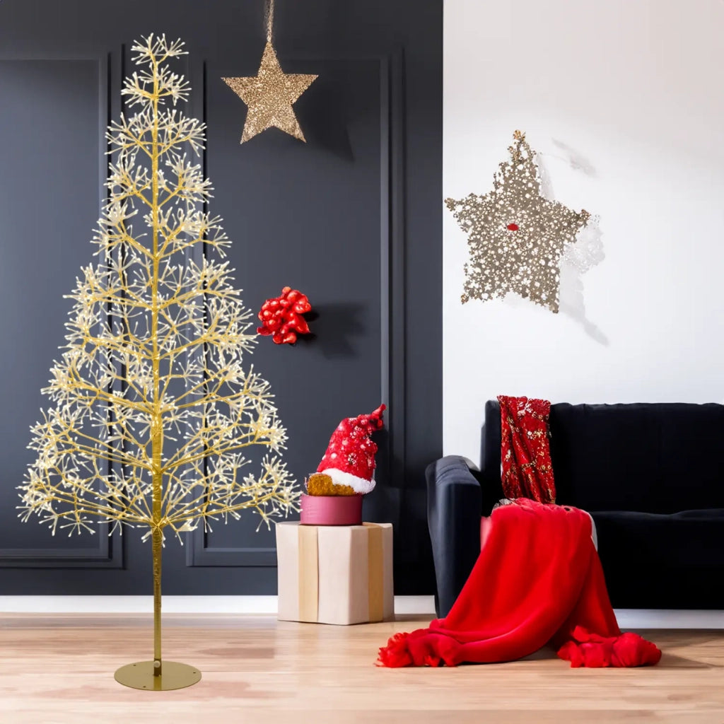 Albero Conico Rich H180 cm 2100 MicroLED B Caldo Bianco FlashLED IP44