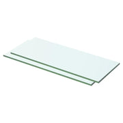 Mensole in Vetro Trasparente 2 pz 50x15 cm cod mxl 33412