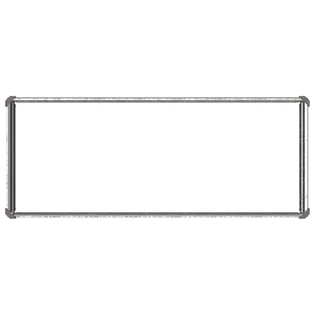 Letto rialzato da giardino Argento 100 x 40 x 24 cm 8006313