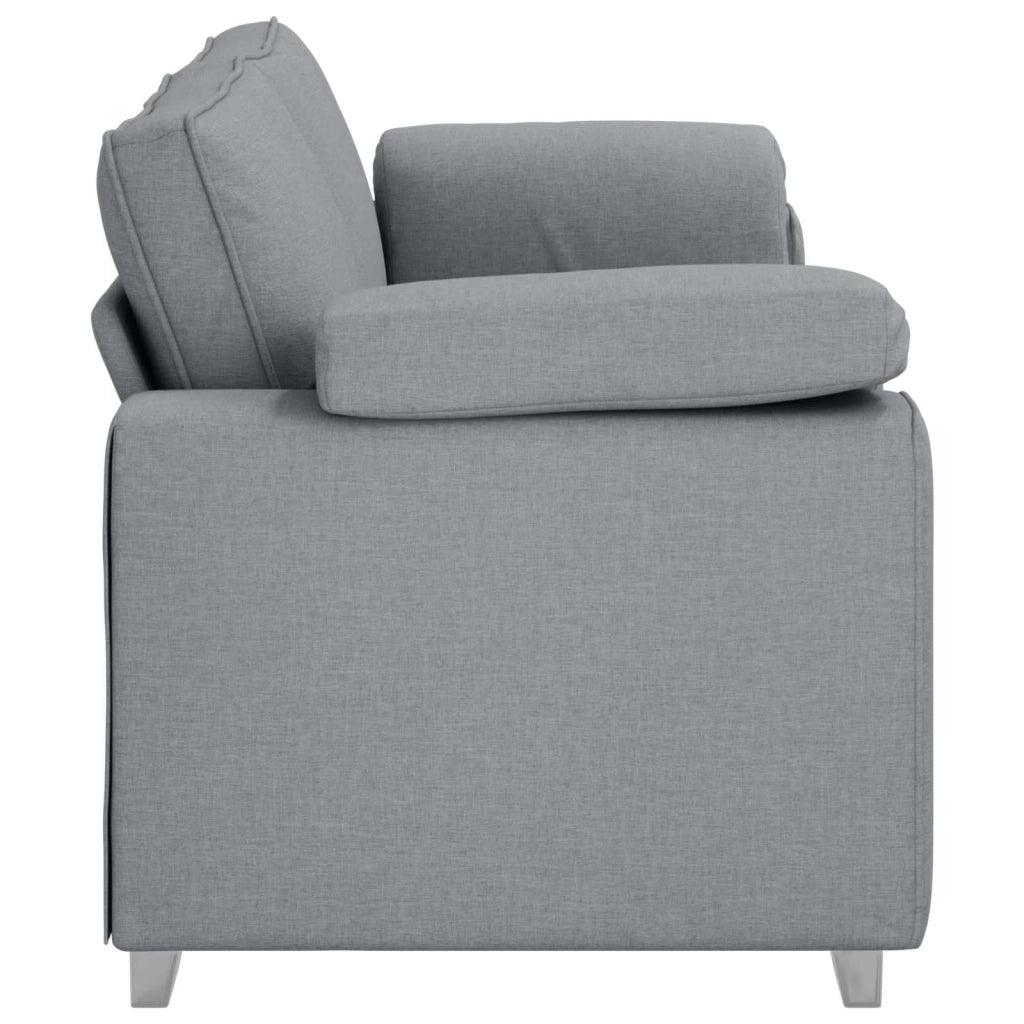 Divano | Divano da soggiorno | Sofa 3-Persone Grigio chiaro 220 cm Tessuto