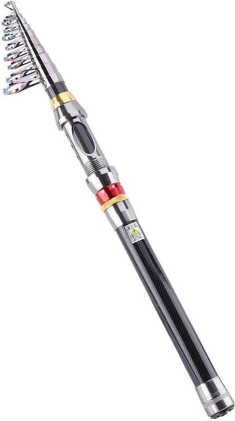 Hengel telescopico - alta qualità fibra di carbonio - canna da pesca portatile rigida - accessori per pesca dolce - 3,6 metri.