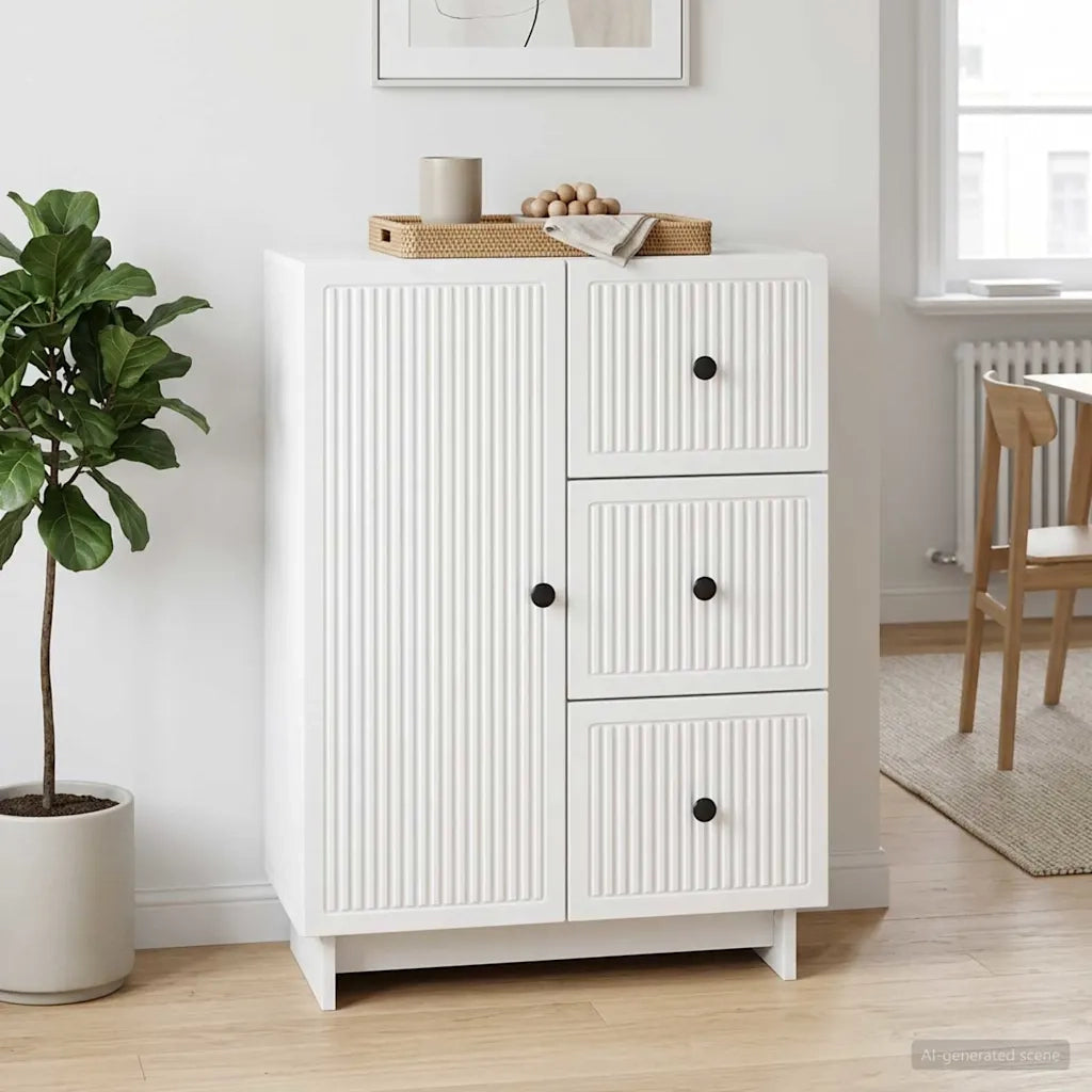 Credenza Bianco 66 x 34,5 x 90 cm Legno ingegnerizzato 893935