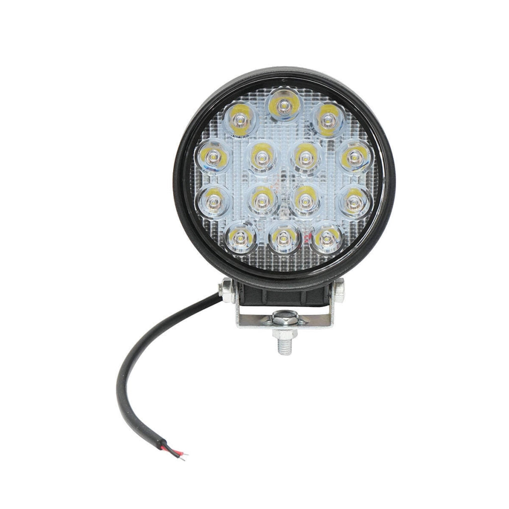 Lampada con 14 LED, 10-30V, 42W, angolo di radiazione 60°, rotonda.