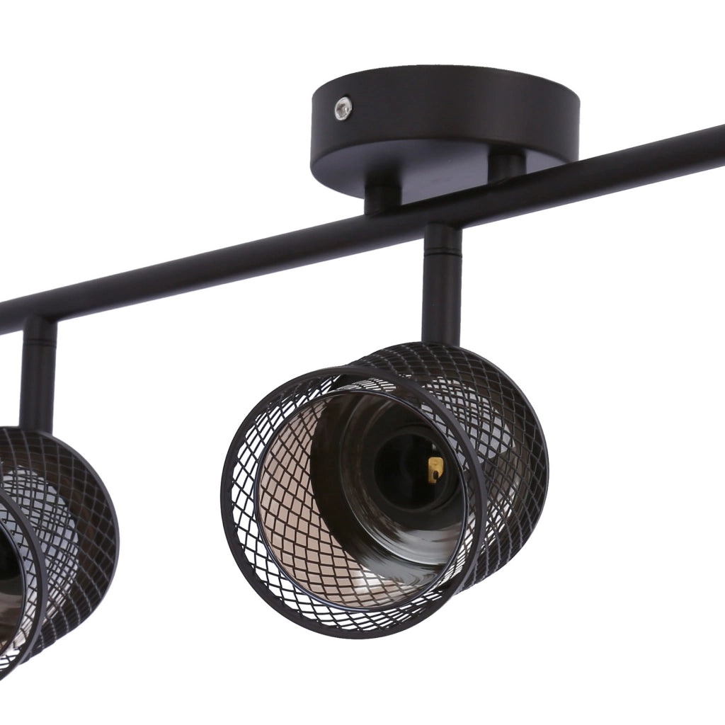 Plafoniera Candellux Canabera 3xE14 40W in metallo bronzo ambra