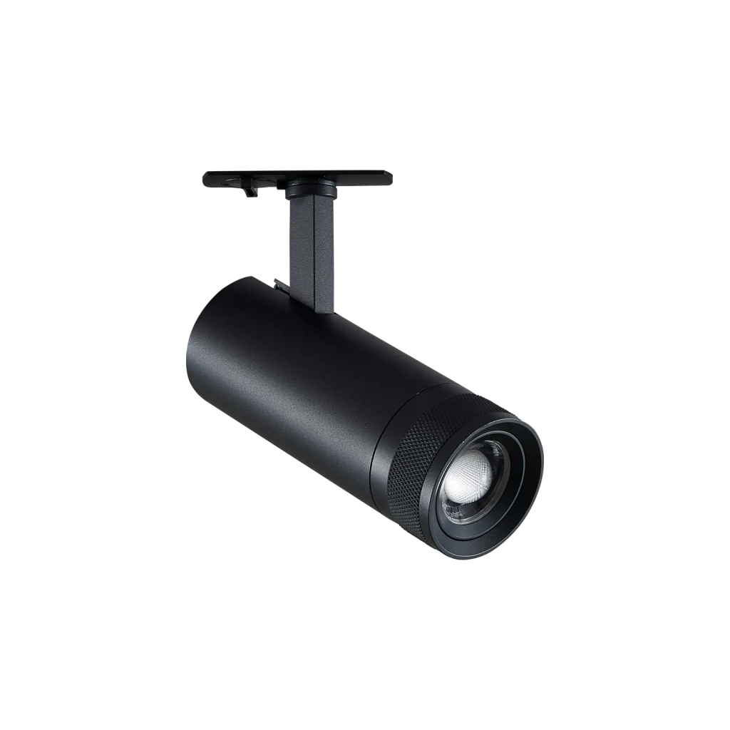 EOS PROIETTORE 1-PHASE LED COB BRIDGELUX NERO 15 W 20-55° On-Off 1700 lm 3000 K