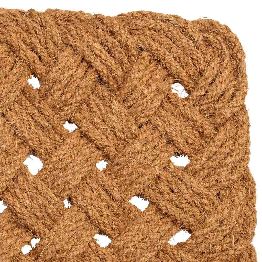 Zerbino in corda di cocco marrone 80x50x3