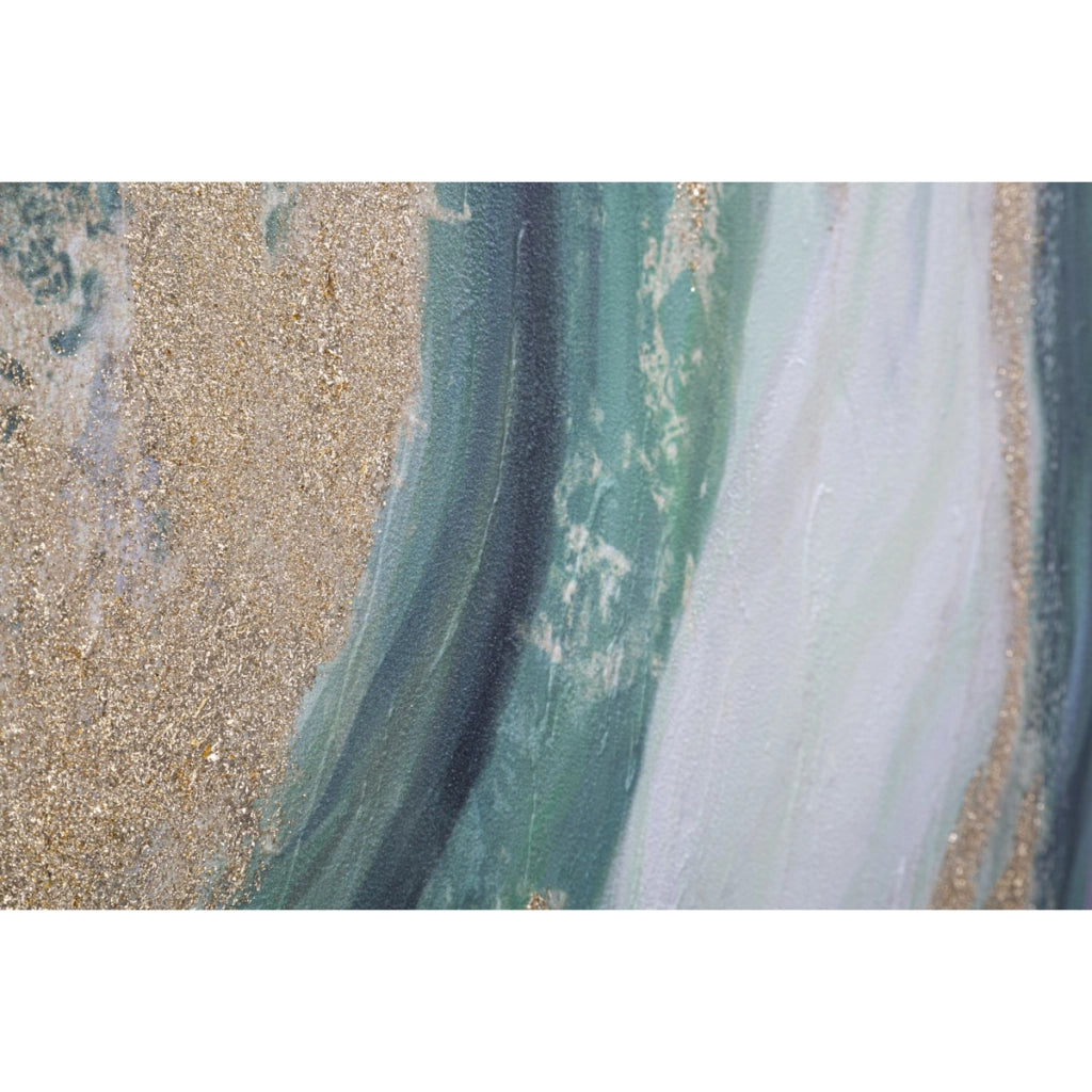 Stampa su Tela Marmo 6, Multicolore, Legno, 80x2,8x100 cm