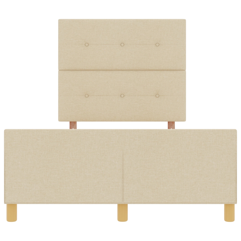 Struttura del letto  Crema 120x200 cm Tessuto